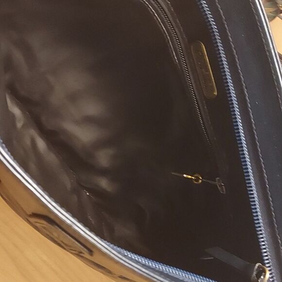 Anne Klein vintage shoulder bag clutch navy leather for Nordstrom - Picture 6 of 12